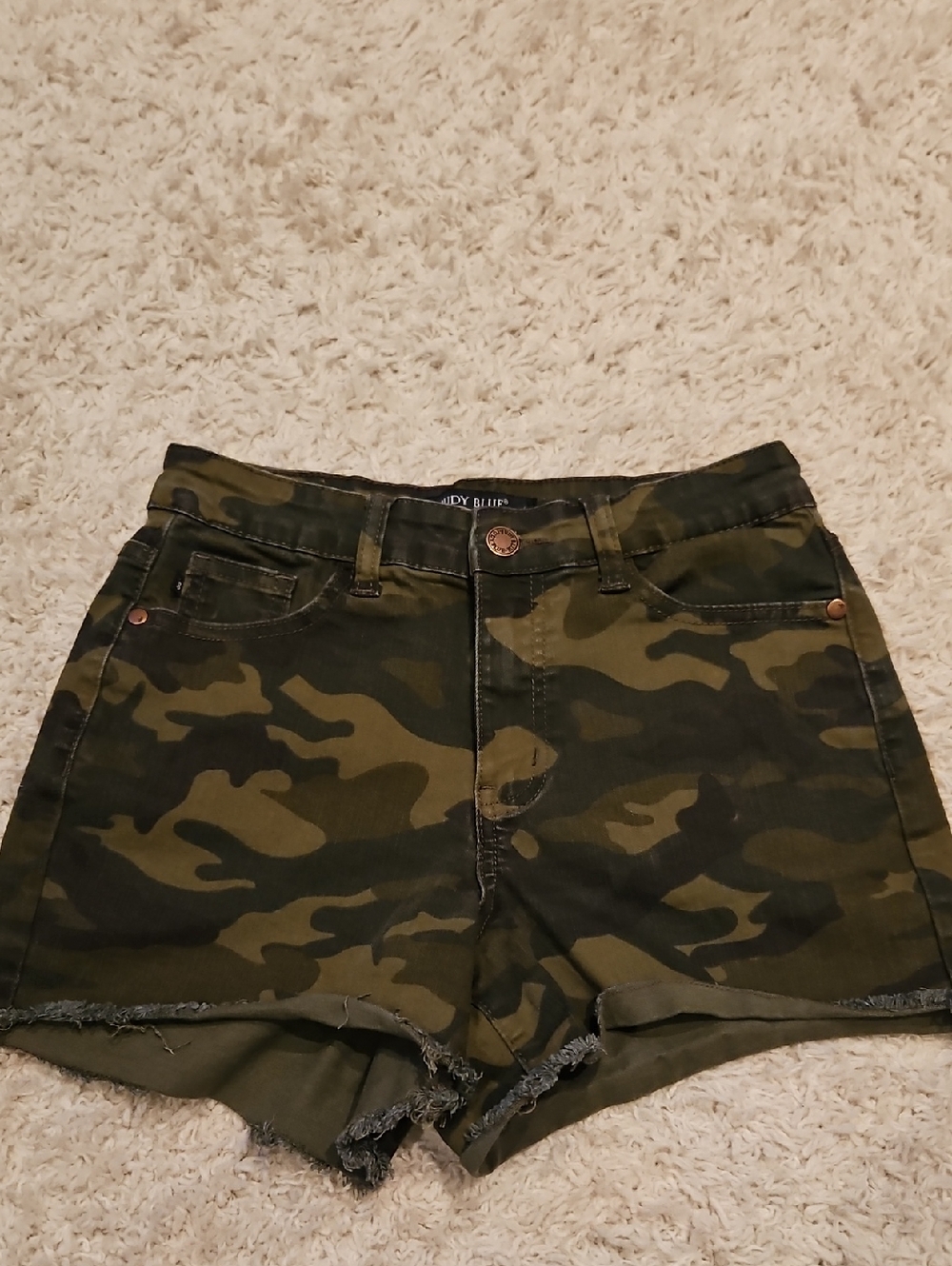 Camo High-Rise Women’s Denim Shorts